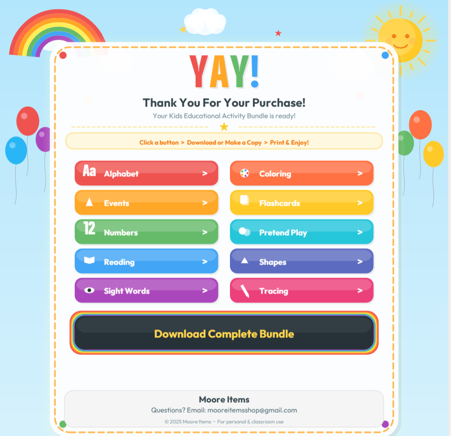 Kids Printable Activity Bundle, Educational Worksheets Preschool Toddler, Coloring Pages, Tracing, Flashcards, Busy Book, Digital Download