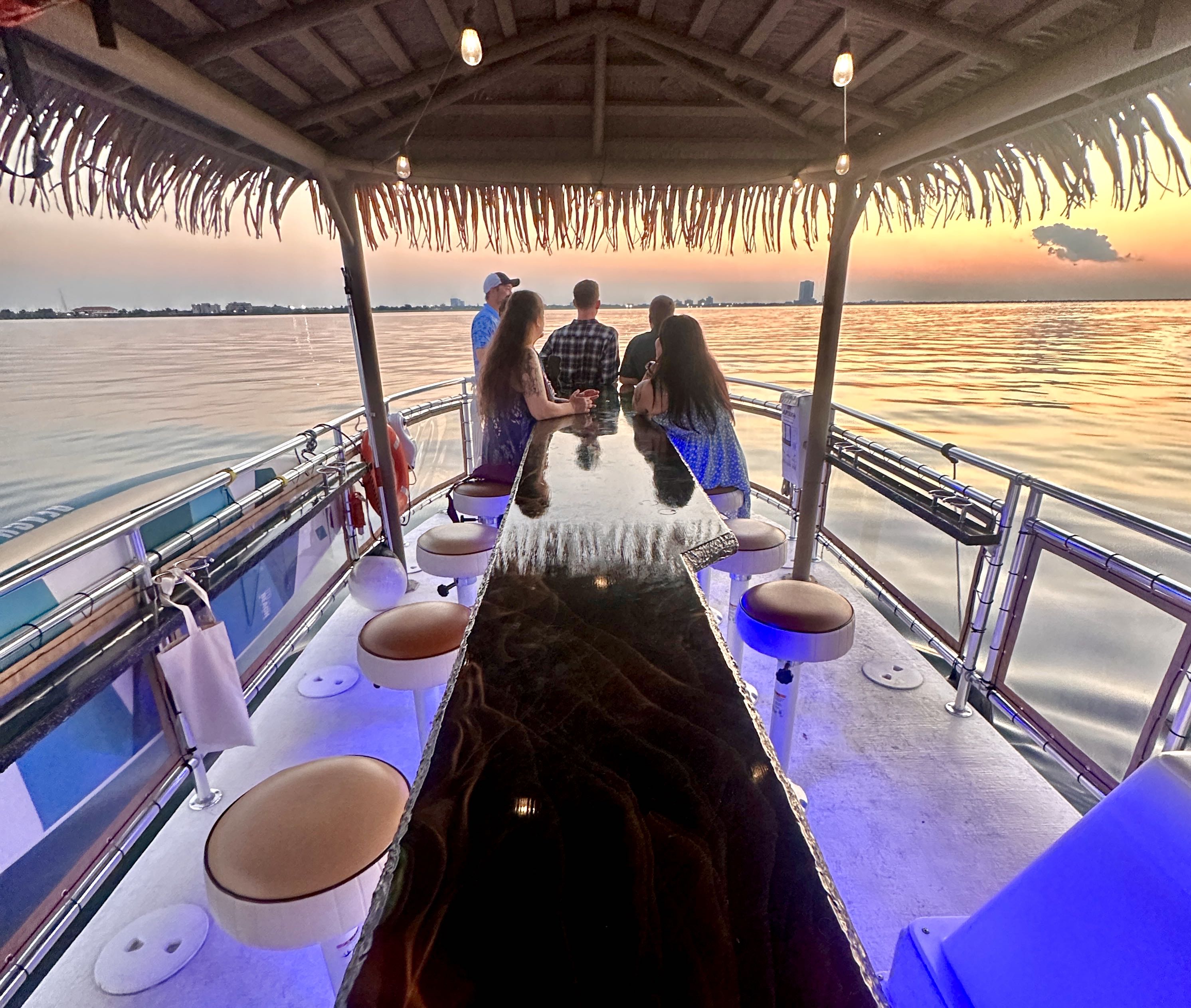 Sunset cruise with Fort Lauderdale skyline
